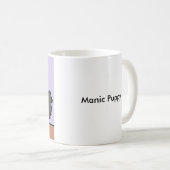 躁病の子犬のマグ コーヒーマグカップ (正面右)