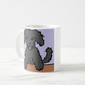 躁病の子犬のマグ コーヒーマグカップ (正面左)