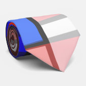 躁病モンドリアンスタイルレトロ色組成物 ネクタイ (ロール)