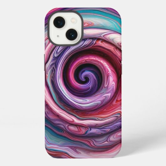 "躍動するスパイラル ダンス" iPhoneケース (裏面)