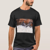 躍動する鮭 Tシャツ (正面)