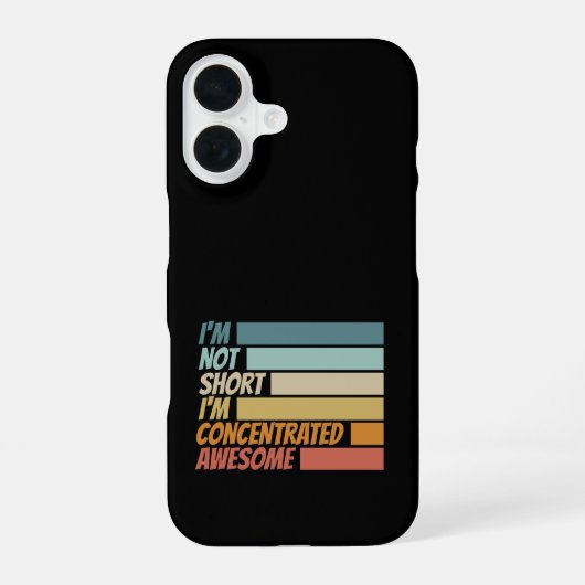 身が狭くて集中してい素晴らしるおもしろい iPhone 16ケース (裏面)