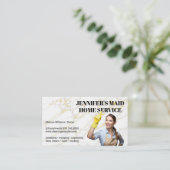 身なりを整えた人 | メイドサービス 名刺 (スタンド正面)