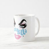 "身に着けて下さい私の顔を!" コーヒー・マグ コーヒーマグカップ (正面右)