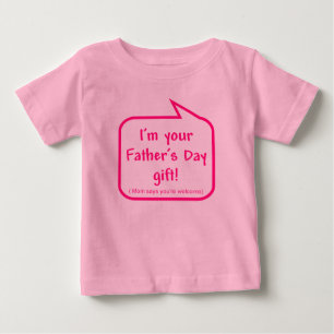 身に着けるべきベビーのためのかわいい父の日のワイシャツ ベビーTシャツ