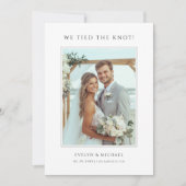 身も心も結ばれた ビーチウェディング フォト 案内状 (正面)