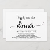 身も心も自由な結婚式の案内, ハッピーエバーアフター・ディナー, ラスティック 招待状 (正面/裏面)