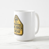 身を固める：パパジョーク差し迫る コーヒーマグカップ (正面右)