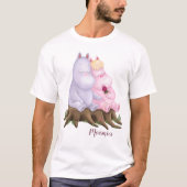 身を寄せるチラチラ Tシャツ (正面)