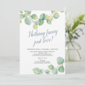 身を隠して結婚式の受付　愛だけが大切 招待状 (スタンド正面)