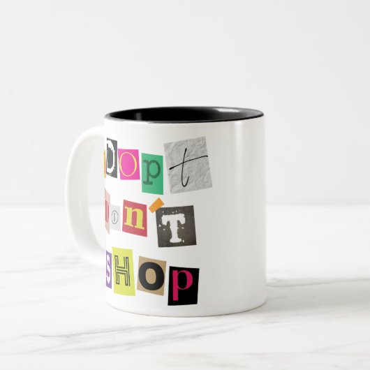 身代金の支払い方法を採用しないショップ ツートーンマグカップ (正面左)