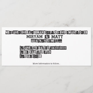 身代金ノート-日付を救って下さい セーブザデート