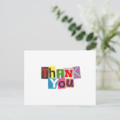 身代金メモありがとうはがき ポストカード (スタンド正面)