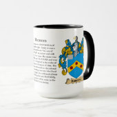 身代金家族の紋章付き外衣 マグカップ (正面右)