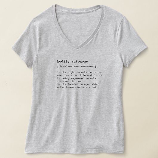 身体の自主性定義Tシャツ Tシャツ (レイダウン)