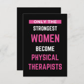 身体を鍛えるのは最強の女性だけだ サンキューカード (正面/裏面)