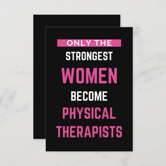 身体を鍛えるのは最強の女性だけだ サンキューカード (正面/裏面)