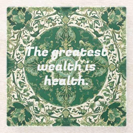 身体カスタムセラピストのクリスマスギフト ガラスコースター (正面)