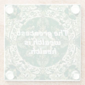 身体カスタムセラピストのクリスマスギフト ガラスコースター (裏面)