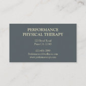 身体セラピストスポーツトレーナーアスレチック 名刺 (裏面)