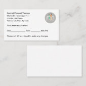 身体セラピスト患者アポイントメント 予約カード (正面/裏面)