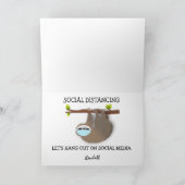 身体遠距離用スロース着用医療用マスク カード (内部)