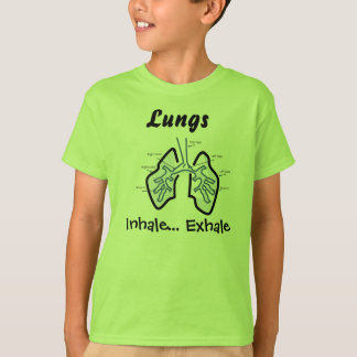 身体部分 -- 人間の肺 Tシャツ