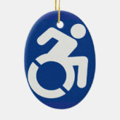身体障害モダン標識 セラミックオーナメント (裏面)