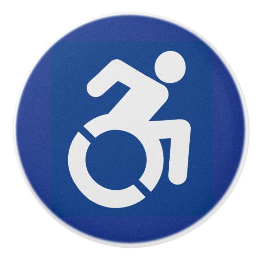 身体障害モダン標識 セラミックノブ (正面)