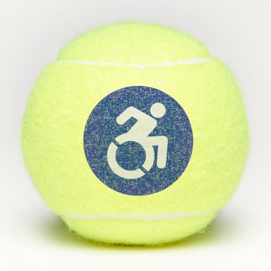 身体障害モダン標識 テニスボール (正面)