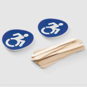 身体障害モダン標識 ハンドファン (組立なし)