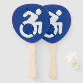 身体障害モダン標識 ハンドファン (正面&裏面)