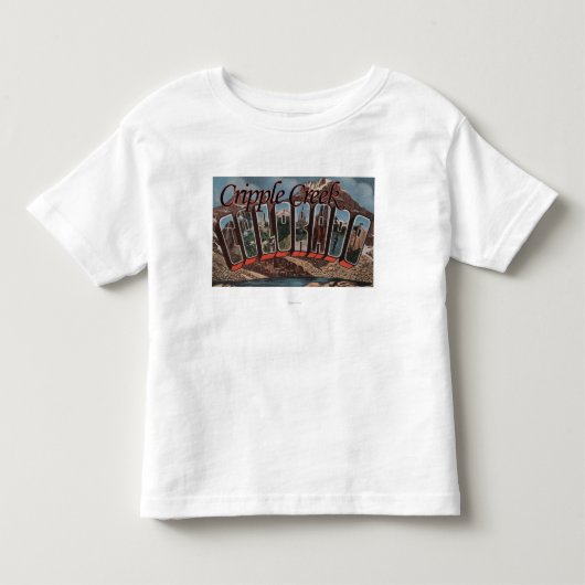 身体障害者の入り江、コロラド州-大きい手紙場面 トドラーTシャツ (正面)