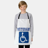 身体障害者退役軍人 エプロン (着用した状態)