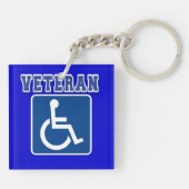身体障害者退役軍人 キーホルダー (裏面)