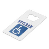 身体障害者退役軍人 クレジットカード栓抜き (裏面アングル)