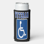 身体障害者退役軍人 スリム缶クーラー (Seltzer正面)