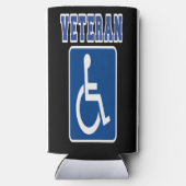 身体障害者退役軍人 スリム缶クーラー (裏面)