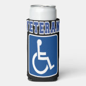 身体障害者退役軍人 スリム缶クーラー (Seltzer正面)