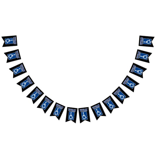 身体障害者退役軍人 バンティングフラッグ (全)