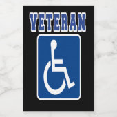 身体障害者退役軍人 フードラベル (シングルラベル)