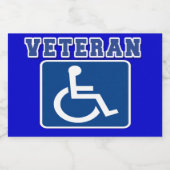 身体障害者退役軍人 フードラベル (シングルラベル)