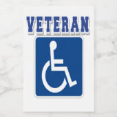 身体障害者退役軍人 フードラベル (シングルラベル)