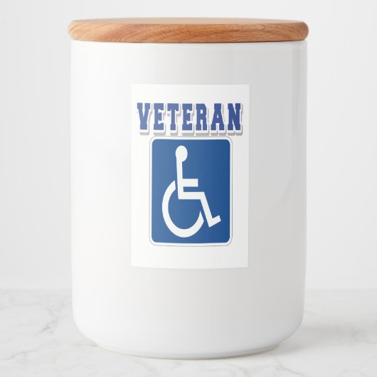 身体障害者退役軍人 フードラベル (正面)