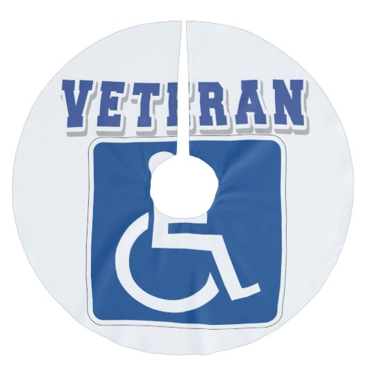 身体障害者退役軍人 ブラッシュドポリエステルツリースカート (正面)