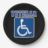 身体障害者退役軍人 ペーパープレート (正面)