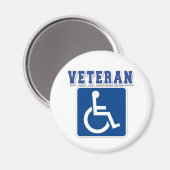 身体障害者退役軍人 マグネット (正面/裏面)