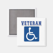 身体障害者退役軍人 マグネット (正面/裏面)