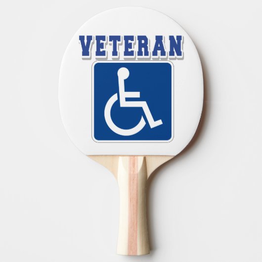身体障害者退役軍人 卓球ラケット (正面)