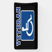 身体障害者退役軍人 横断幕 (縦)